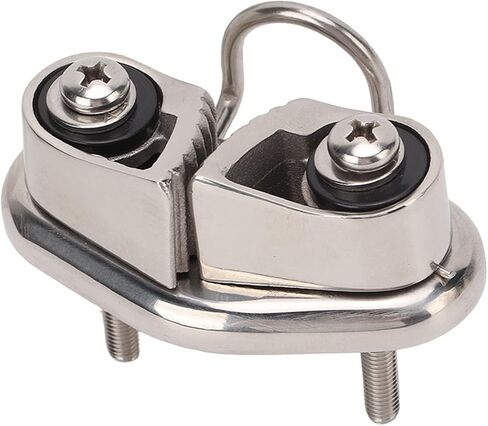 316 Stainless Steel Cam Cleat with Wire Leading Ring, and Mirror Polished, for 10mm Rope, Sailing and Kayaking Essential in Saudi Arabia