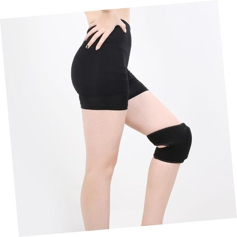 HANABASS 1Pair Outdoor Sports Knee Pads Comfortable Winter Warm Kneelet for Running Football Basketball Hiking Non Slip Breathable Design for Men Women Black in Saudi Arabia