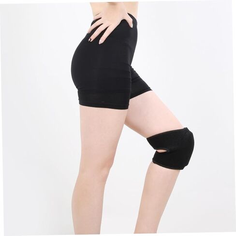 SUPVOX 1Pair Outdoor Sports Knee Pad Comfortable for Running Winter Warm Protection Non Slip Lightweight Breathable for Men Women Black in Saudi Arabia