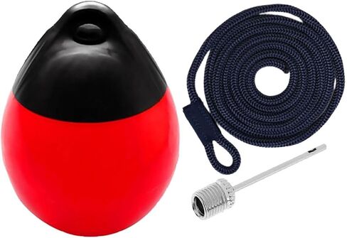 Motorcycle Repair Boat Ball, Floating Buoy, Dock, Mooring Buoy for Jetty, Row Easy to Replace(White w Black Rope) in Saudi Arabia