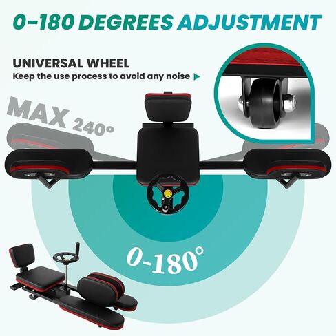 Leg Stretcher Machine, Adjustable Stretch Machine for Splits Max 240°, 400 Lbs Weight Capacity Split Stretcher for Flexibility, Yoga, Dance, Gymnastics Training in Kuwait