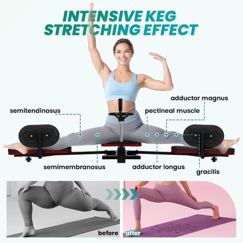 Leg Stretcher Machine, Adjustable Stretch Machine for Splits Max 240°, 400 Lbs Weight Capacity Split Stretcher for Flexibility, Yoga, Dance, Gymnastics Training in Kuwait
