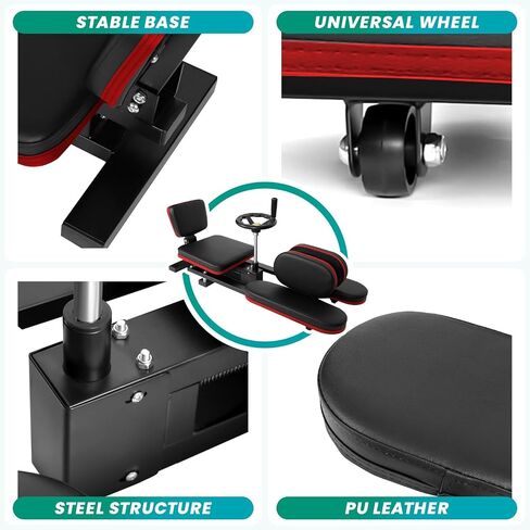 Leg Stretcher Machine, Adjustable Stretch Machine for Splits Max 240°, 400 Lbs Weight Capacity Split Stretcher for Flexibility, Yoga, Dance, Gymnastics Training in Kuwait