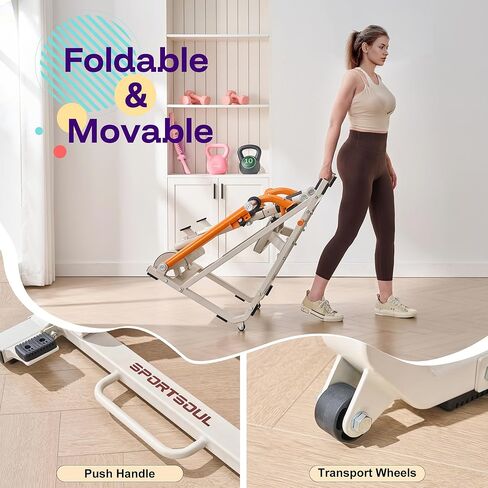 SPORTSOUL آلة دفع الورك القابلة للطي مع حامل الوزن، آلة جسر الغلوت المحملة بلوحة مع ربط الشريط، معدات تمرين الغلوت شديدة التحمل، صالة الألعاب الرياضية المنزلية لبناء عضلات الغنيمة، لوح قدم قابل للتعديل in Kuwait