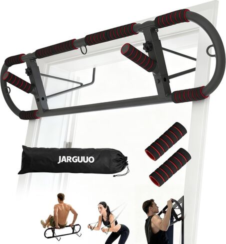 Adjustable Pull-Up Bar for Doorway - Heavy Duty, No Screw Installation, Multi-Function for Home Gym, Strength Training, JARGUUO in Saudi Arabia