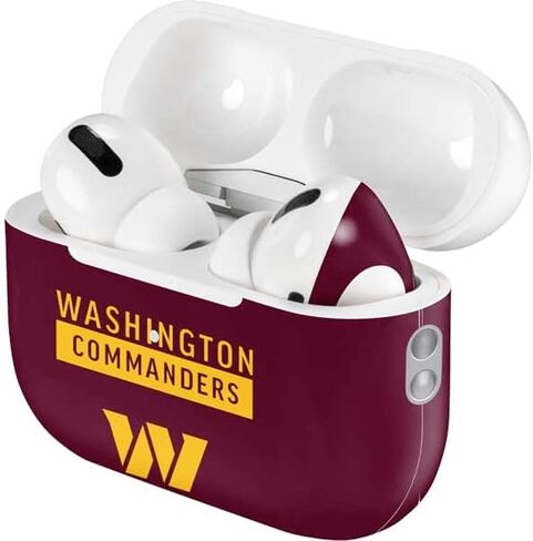 Skinit Decal Audio Skin Compatible with AirPods Pro 2nd Gen - Officially Licensed NFL Washington Commanders Flag Design in Saudi Arabia
