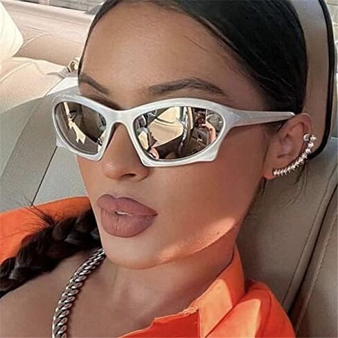 Retro Irregular Punk Sunglasses Goggles Sports Sun Glasses Shades(C2) in Saudi Arabia