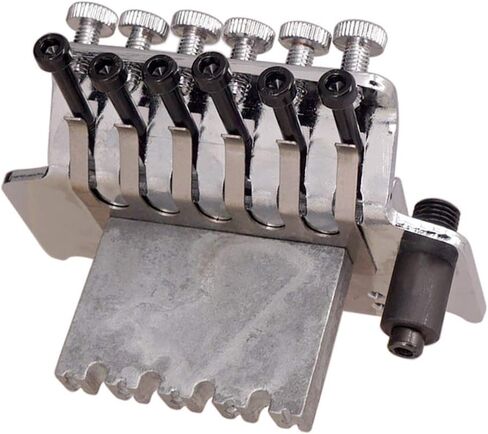 نظام جسر تريمولو جيتار كهربائي 6 سلسلة مزدوجة لفة ذيل السرج للغيتار الكهربائي استبدال مواد سبائك الزنك (لاقط الجيتار من النوع 2) in Kuwait