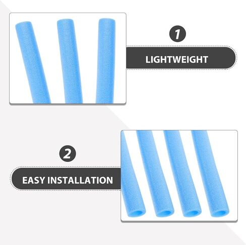 12pcs Trampoline Poles Sleeves: Jumping Bed Poles Tubing Protective Foam Covers Padding for Indoor and Outdoor Children's Trampoline Accessories in Saudi Arabia