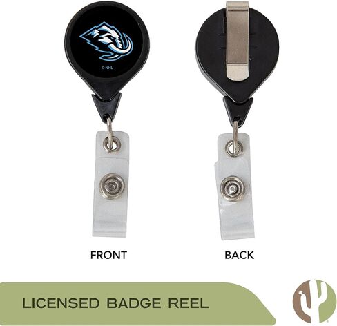Desert Cactus Utah Mammoth Retractable Badge Holder NHL Team ID Reel with Ticket Clip for Lanyard, Work, School & Office Access in Saudi Arabia