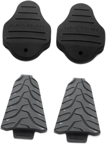 2 Set Non Skid Cycling Cleat Covers for SPD System Easily Install Versatile in Saudi Arabia