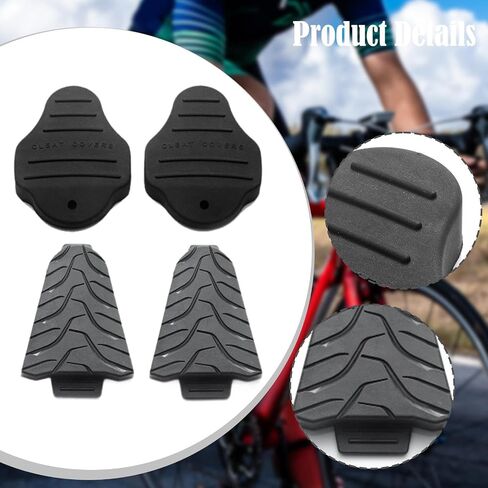 2 Set Non Skid Cycling Cleat Covers for SPD System Easily Install Versatile in Saudi Arabia