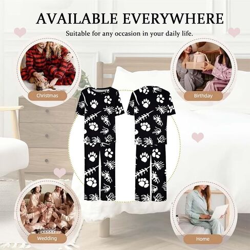Womens Personalized Pet Faces Photo Pajamas Short Sleeve Capri Pajama Set Summer Cute Custom Pjs with Pockets in Saudi Arabia