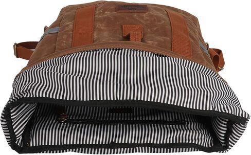 TOURBON Black Canvas Backpack Convertible Panniers Bike Rear Rack Bag Travel Bicycle Commuting Back Pack Grocery Shopping Carrier for Cycling Hiking Motorcycle (Black) in Saudi Arabia
