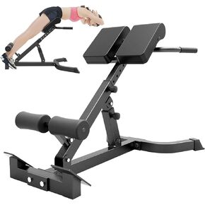 Foldable Roman Chair - Folding Roman Chair Bench,Strength Training Supplies, Back Hyperextension Machine for Core Buttocks Thighs in Saudi Arabia
