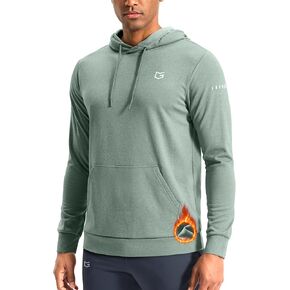 G Gradual Men's Fleece Hoodie Long Sleeve Athletic Workout Shirts Winter Warm Soft Hooded Sweatshirts for Men with Pockets in Saudi Arabia