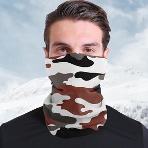 Seamless Camouflage Neck Gaiter Multi-Purpose Outdoor Headwear for Cycling Hiking Running in Kuwait