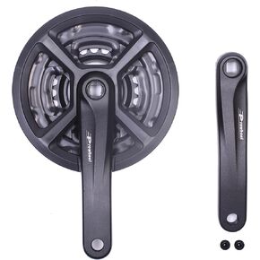 PROWHEEL Bicycle Crankset,42-34-24T/48-38-28T for 3x6/7/8Speed Universal Square Hole Crank Set 170MM Crank Arm for Mountain Bike in Kuwait