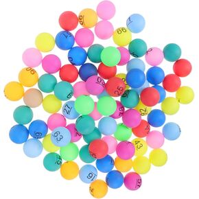 Kisangel 100pcs Lottery Balls Numbers Mixed Table Tennis Balls for Bingo Raffle and School Events in Kuwait