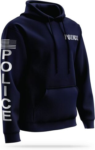 POLICE Reflective Utility Hoodie - High Visibility Safety Apparel - 100% Polyester for Odor Free Quick Dry Comfort. in Saudi Arabia