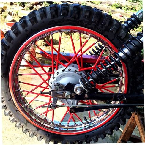 Motorcycle Wheel Cover Sleeves Plastic Wraps for Bike Wheel Decoration Easy to Install in Saudi Arabia