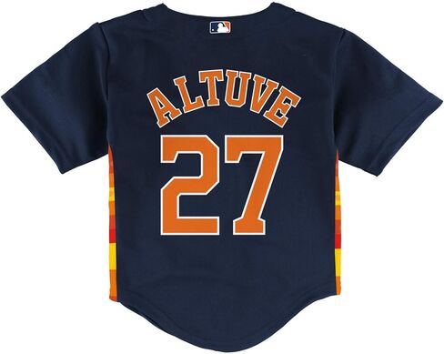Outerstuff Jose Altuve Houston Astros MLB للرضع من عمر 12 إلى 24 شهرًا، قميص رياضي بديل باللون الكحلي in Saudi Arabia