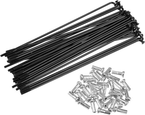 ACROPIX 36 قطعة 14G J Bend دراجة الصلب المتحدث 136 مللي متر 5.35 "دورة المتحدث مع الحلمات النحاسية الصلب المتحدث للدراجات الجبلية MTB قطع غيار السيارات in Saudi Arabia
