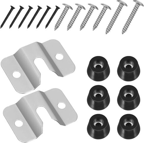 Dart Board Mounting Bracket Kit, Portable Dart Holder Wall Mount Hanger Bracket with Screws, Nails and Stabilisers, Darts Screw Hook Set Games Accessories for Hanging Dartboard in Saudi Arabia