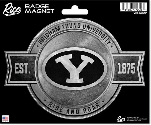 Rico Industries NCAA BYU Cougars Pewter Design Badge Magnet - for Car, Fridge in Saudi Arabia