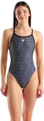 Arena Women's Performance Pebbles X Criss-Cross Back Swimsuit Sports Bathing Suit in Saudi Arabia