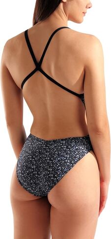 Arena Women's Performance Pebbles X Criss-Cross Back Swimsuit Sports Bathing Suit in Saudi Arabia