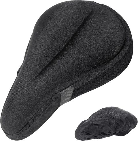 Bike Seat Cushion - Gel Padded Bike Seat Cover for Men Women Comfort, Extra Soft Exercise Bicycle Seat Cushion Compatible with Peloton, Indoor & Outdoor Bicycle in Saudi Arabia