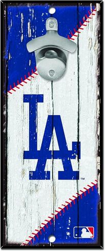 WinCraft MLB Los Angeles Dodgers Wood Bottle Opener Sign, 5 x 11-Inch in Saudi Arabia
