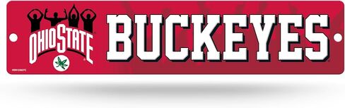 Rico Industries NCAA Ohio State Buckeyes O-H-I-O Hand Sign Plastic 4" x 16" Street Sign in Saudi Arabia
