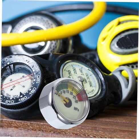 Yardwe 30m Scuba Diving Pressure Gauge with Luminous Depth Monitor to Accurate Air Cylinder Pressure Measurement for Night and Deep Diving Adventures in Saudi Arabia