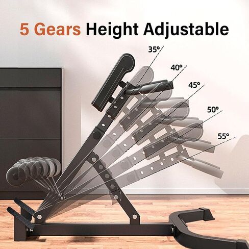 Roman Chair Back Extension - Multifunctional Exercise Bench - Strength Training Supplies, Back Hyperextension Machine for Core Buttocks Thighs in Saudi Arabia