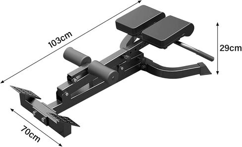 Roman Chair Back Extension - Multifunctional Heavy-Duty Fitness Chair - Adjustable Lower Back Extension Machine, Back Exercise Equipment, Strength Training Supplies in Saudi Arabia