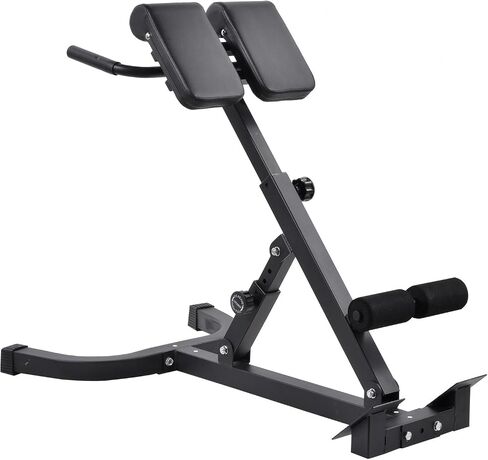 Foldable Roman Chair - Folding Heavy-Duty Exercise Bench,Adjustable Lower Back Extension Machine, Back Exercise Equipment, Strength Training Supplies in Saudi Arabia