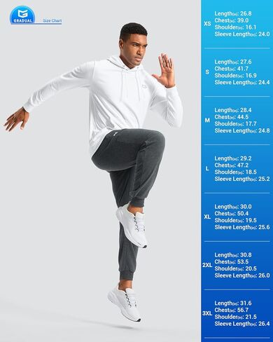 G Gradual Men's Fleece Hoodie Long Sleeve Athletic Workout Shirts Winter Warm Soft Hooded Sweatshirts for Men with Pockets in Saudi Arabia