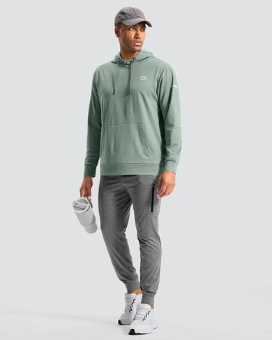 G Gradual Men's Fleece Hoodie Long Sleeve Athletic Workout Shirts Winter Warm Soft Hooded Sweatshirts for Men with Pockets in Saudi Arabia