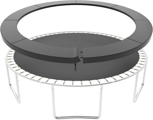 Trampoline Pad Replacement, 10/12/14/15/16FT Trampoline Spring Cover, No-Hole for Pole Waterproof Trampoline Safety Pad, Trampoline Replacement Parts & Accessories for Round Frame in Saudi Arabia
