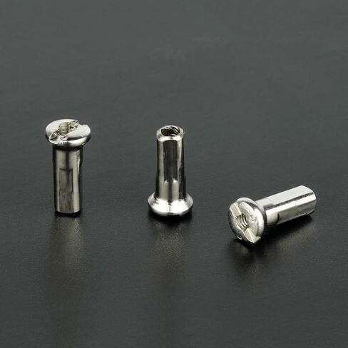 XISAOK 50pcs Metal Mountain Bike Wheel Spoke Nipple Replacement for 12G 13G 14G Spoke Road Mountain Bicycles Part Accessories in Saudi Arabia