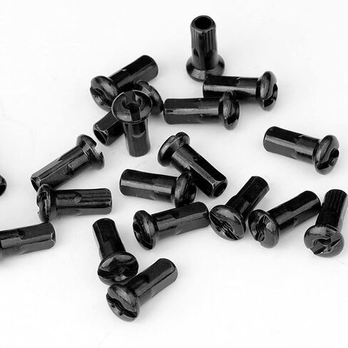 XISAOK 50pcs Metal Mountain Bike Wheel Spoke Nipple Replacement for 12G 13G 14G Spoke Road Mountain Bicycles Part Accessories in Saudi Arabia