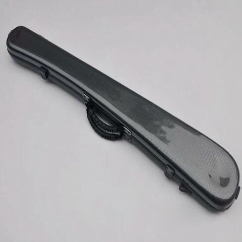 Generic Bass Bow Holder with Cello Bow Compartment, Carbon Fiber Case for Travel, black in Kuwait