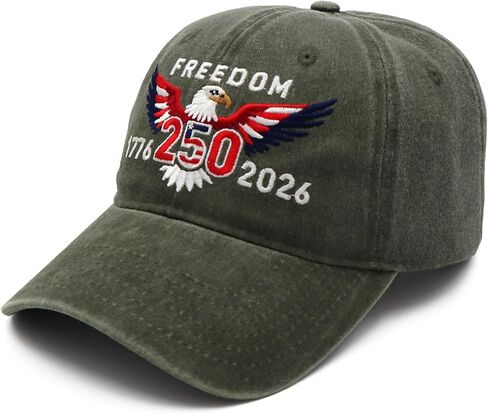 United States 250th Anniversary Hat USA 250th Anniversary Hat Printed Patriotic Adjustable Baseball Cap for Men Women in Saudi Arabia