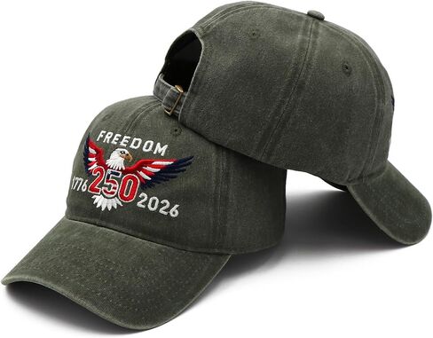 United States 250th Anniversary Hat USA 250th Anniversary Hat Printed Patriotic Adjustable Baseball Cap for Men Women in Saudi Arabia