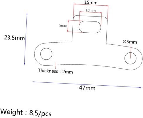 BESTonZON Shape Tailpiece Mount Bracket for Banjo Guitar Accessories Lightweight in Saudi Arabia