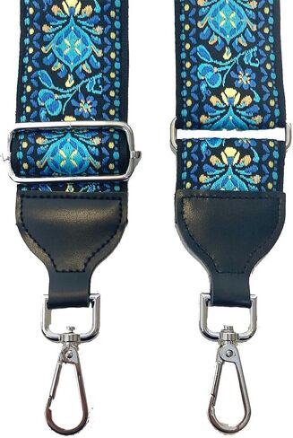 CMC Jacquard Banjo Strap for Men and Women, with Adjustable Buckle and Spring Clips, 2" Wide, 60" Long, in Saudi Arabia