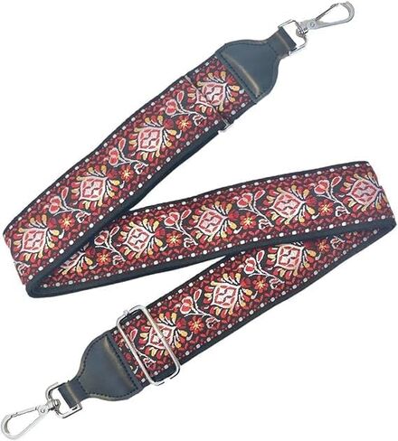 CMC Jacquard Banjo Strap for Men and Women, with Adjustable Buckle and Spring Clips, 2" Wide, 60" Long, in Saudi Arabia
