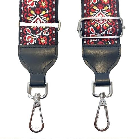 CMC Jacquard Banjo Strap for Men and Women, with Adjustable Buckle and Spring Clips, 2" Wide, 60" Long, in Saudi Arabia